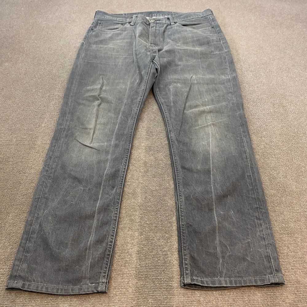 Levi's Jeans‎ Men 36 Fits 37x31 Faded Gray 541 Denim Distressed Straight Fit